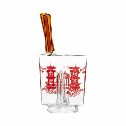 Shop Hemper Chinese Takeout Glass Attachment for Puffco Peak & Peak Pro - 5.25 in australian