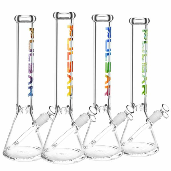 Shop Illustrious Glass Beaker Water Pipe | 14mm F | Colors Vary in australian
