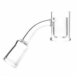 Shop Shooters - 25mm Flat Top Quartz Banger & Slitted Insert - 14mm Female 45º in australian