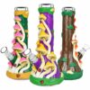 Shop Mushroom Madness Glow in Dark Glass Beaker Water Pipe - 10