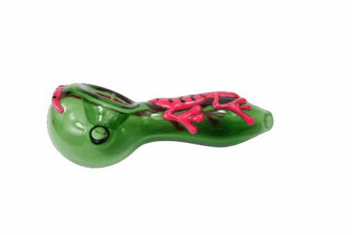 Shop Pink Lizard Glass Spoon Pipe in australian