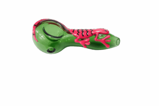 Shop Pink Lizard Glass Spoon Pipe in australian