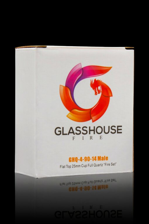 Shop Glasshouse Flat Top Quartz Banger - Fire Set in australian
