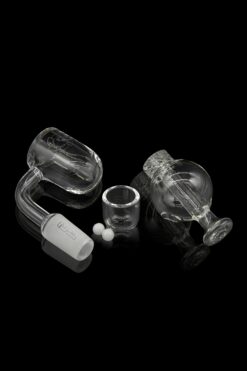 Shop Glasshouse Concave Flat Top Full Quartz Banger - Ice Set in australian