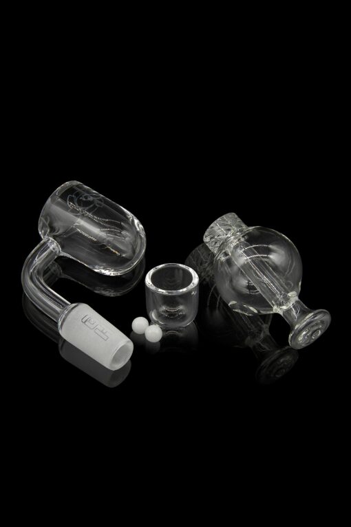 Shop Glasshouse Concave Flat Top Full Quartz Banger - Ice Set in australian