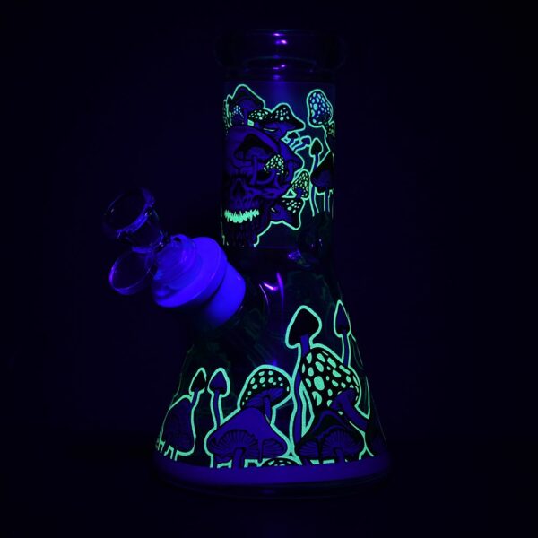 Shop Monstrous Mushroom Mashup Beaker Glass Water Pipe - 8"/ 14mm F / Designs Vary in australian