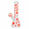 Shop Valentines Day Heart Glow In The Dark Beaker Water Pipe - 10