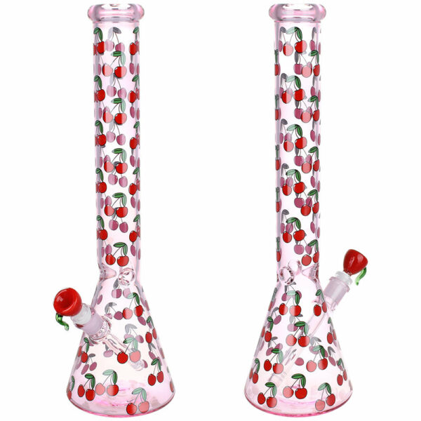 Shop Life Is A Bowl Of Cherries Beaker Water Pipe - 18" / 14mm F in australian