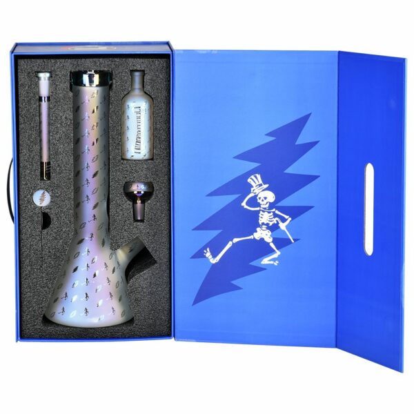 Shop Grateful Dead Bolts And Skellies Glass Beaker Water Pipe Set | 13.75" | 14mm F in australian