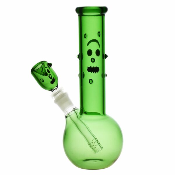Shop Pickle Rick Glass Water Pipe - 9" / 14mm F in australian