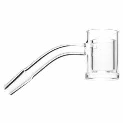 Shop Shooters - 25mm Flat Top Quartz Banger & Slitted Insert - 10mm Male 45º in australian