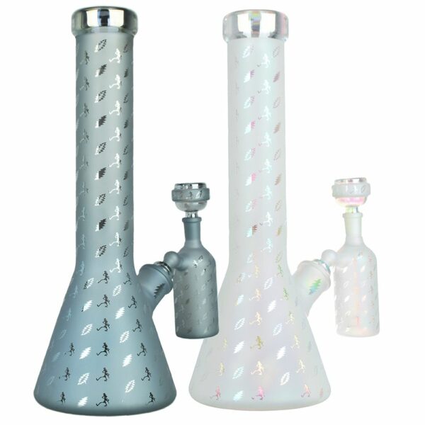 Shop Grateful Dead Bolts And Skellies Glass Beaker Water Pipe Set | 13.75" | 14mm F in australian