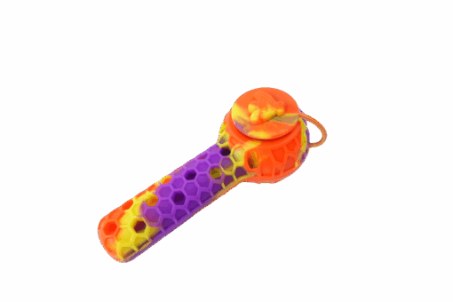 Shop Cloud 8 Silicone 2 in 1 Honey Bee Hand Pipe & Vapor Straw in australian