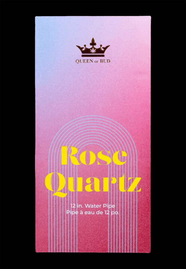 Shop Queen of Bud Rose Quartz Dual Use Water Pipe - 12 in. in australian