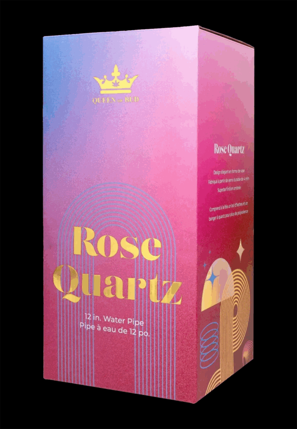 Shop Queen of Bud Rose Quartz Dual Use Water Pipe - 12 in. in australian