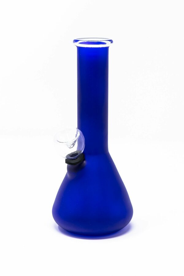 Shop 6” Frosted Blue Beaker Bong in australian