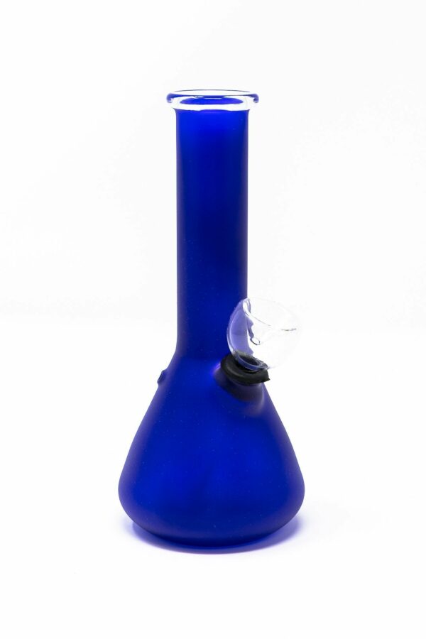 Shop 6” Frosted Blue Beaker Bong in australian
