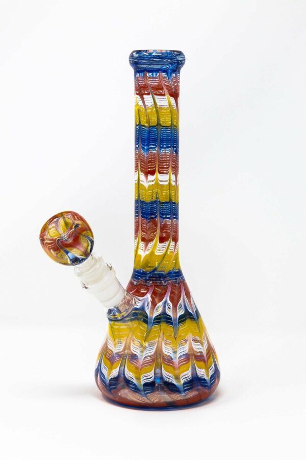 Shop 10" Psychedelic Drip Beaker Bong in australian