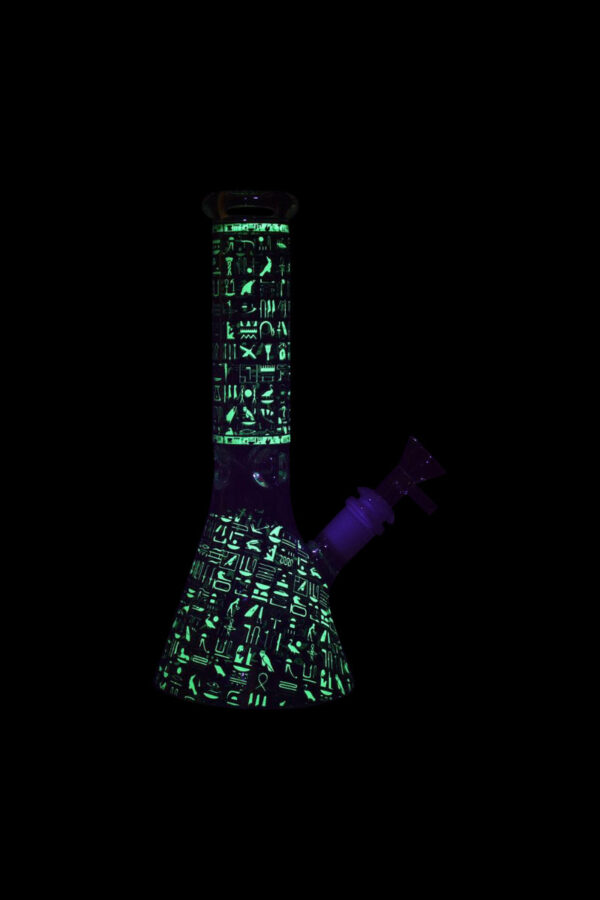 Shop Ancient Symbols Glow in the Dark Water Pipe in australian