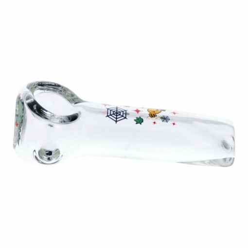 Shop 4" White Widow Hand Pipe - Clear in australian