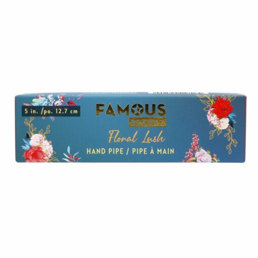 Shop Famous Design Floral Lush Crystal Hand Pipe - 5in in australian