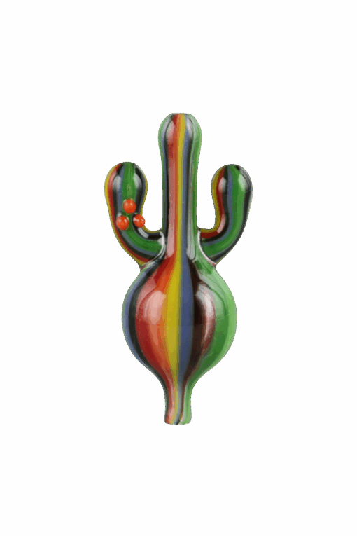 Shop Psychedelic Cactus UV Glow Bubble Carb Cap in australian
