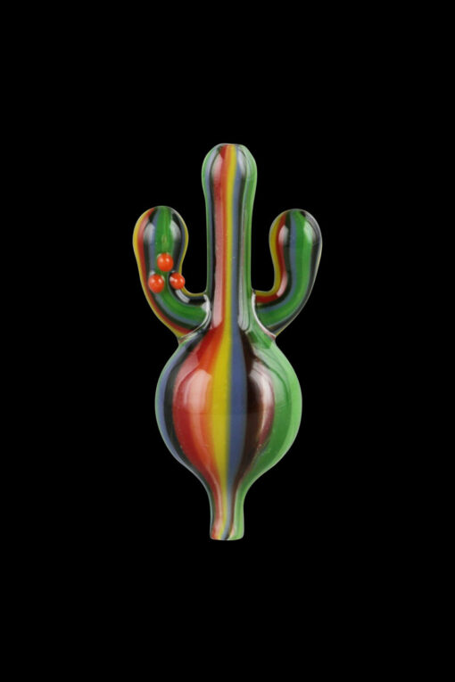 Shop Psychedelic Cactus UV Glow Bubble Carb Cap in australian