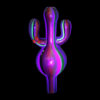 Shop Psychedelic Cactus UV Glow Bubble Carb Cap in australian