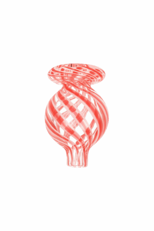 Shop Candy Swirl Worked Glass Bubble Carb Cap in australian