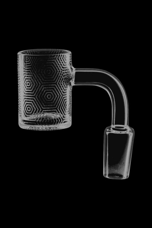 Shop Concentric Hexagons Etched Quartz Banger in australian