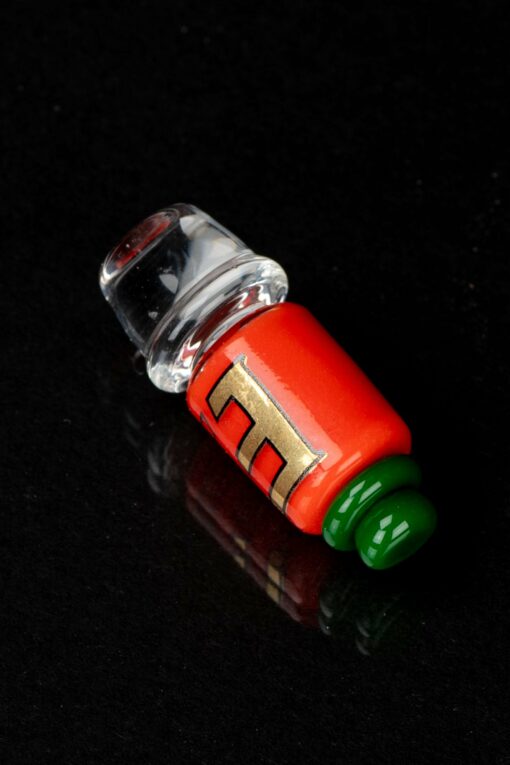 Shop Empire Glassworks Sriracha Bottle Puffco Peak Pro Carb Cap in australian