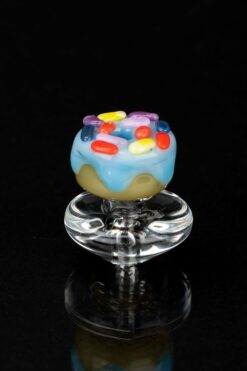 Shop Empire Glassworks Blue Donut Puffco Peak Carb Cap in australian
