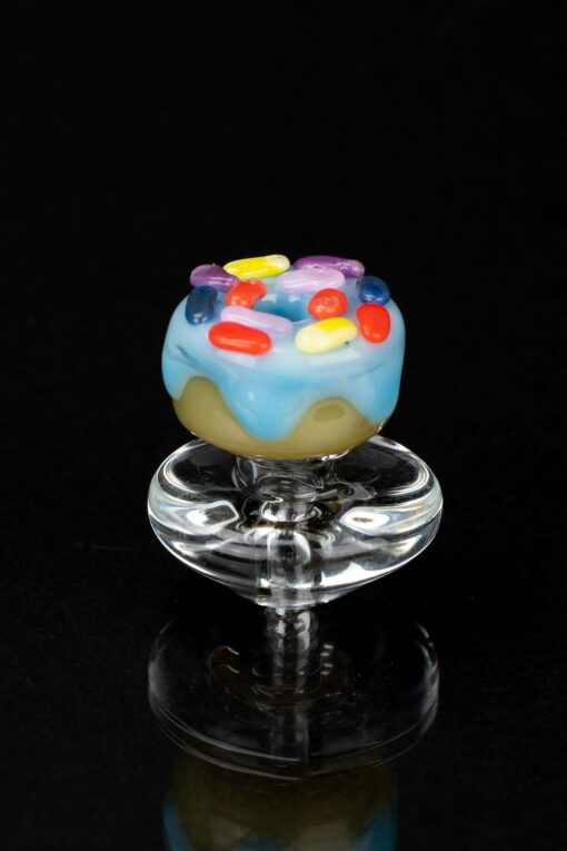 Shop Empire Glassworks Blue Donut Puffco Peak Carb Cap in australian