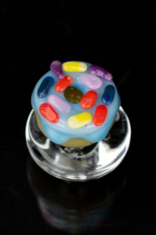 Shop Empire Glassworks Blue Donut Puffco Peak Carb Cap in australian