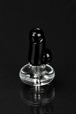 Shop Empire Glassworks Black Phallus Puffco Peak Carb Cap in australian
