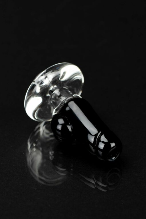 Shop Empire Glassworks Black Phallus Puffco Peak Carb Cap in australian