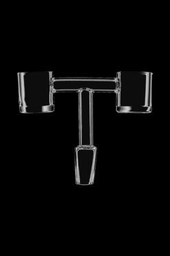 Shop Double Barrel Dual Quartz Banger - 14.5mm Male in australian