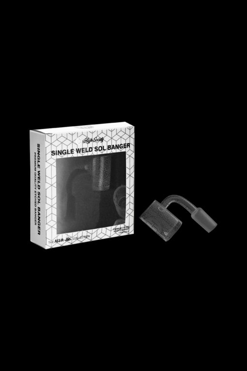 Shop High Society Sol Single Weld Etched Quartz Banger in australian