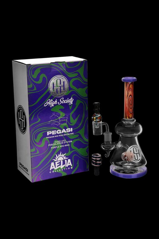 Shop High Society Pegasi Premium Wig Wag Water Pipe in australian