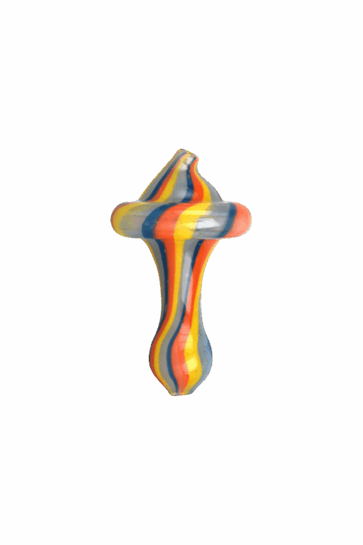 Shop Rainbow Glass Elongated Nipple Carb Cap in australian