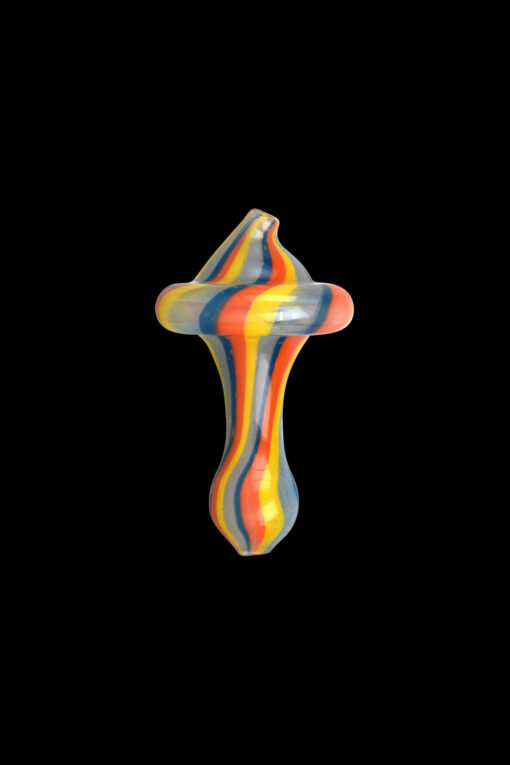 Shop Rainbow Glass Elongated Nipple Carb Cap in australian