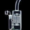 Shop Smoke Cartel Bent Neck w/ Matrix Perc & Color Accents Water Pipe - 8 in. in australian