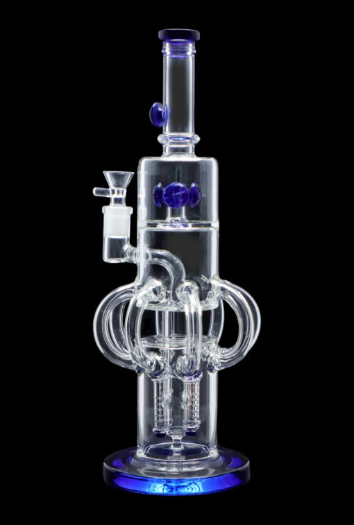 Shop Smoke Cartel Tube-ular w/ Dual Perc Water Pipe - 14 in. in australian