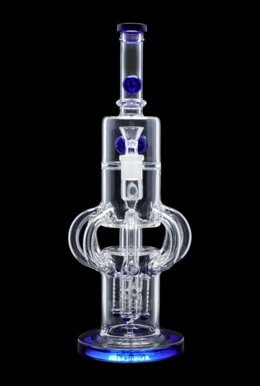 Shop Smoke Cartel Tube-ular w/ Dual Perc Water Pipe - 14 in. in australian