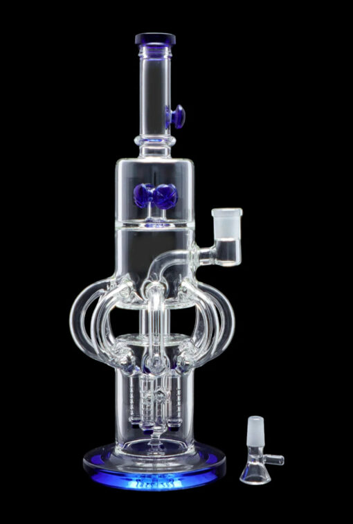 Shop Smoke Cartel Tube-ular w/ Dual Perc Water Pipe - 14 in. in australian