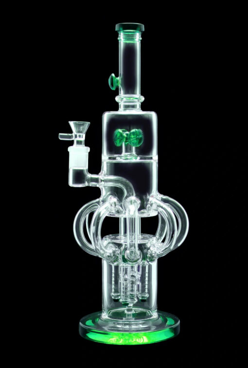 Shop Smoke Cartel Tube-ular w/ Dual Perc Water Pipe - 14 in. in australian