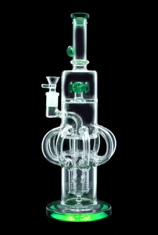 Shop Smoke Cartel Tube-ular w/ Dual Perc Water Pipe - 14 in. in australian