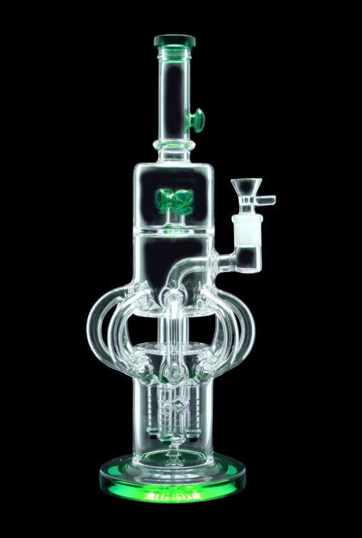 Shop Smoke Cartel Tube-ular w/ Dual Perc Water Pipe - 14 in. in australian