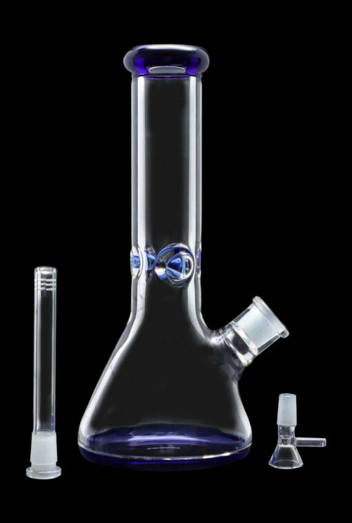 Shop Smoke Cartel 9mm Big Base Beaker w/ Color Accents Water Pipe - 12 in. in australian