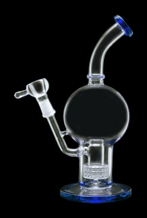 Shop Smoke Cartel Bent Neck Ball w/ Matrix Perc Water Pipe - 10 in. in australian